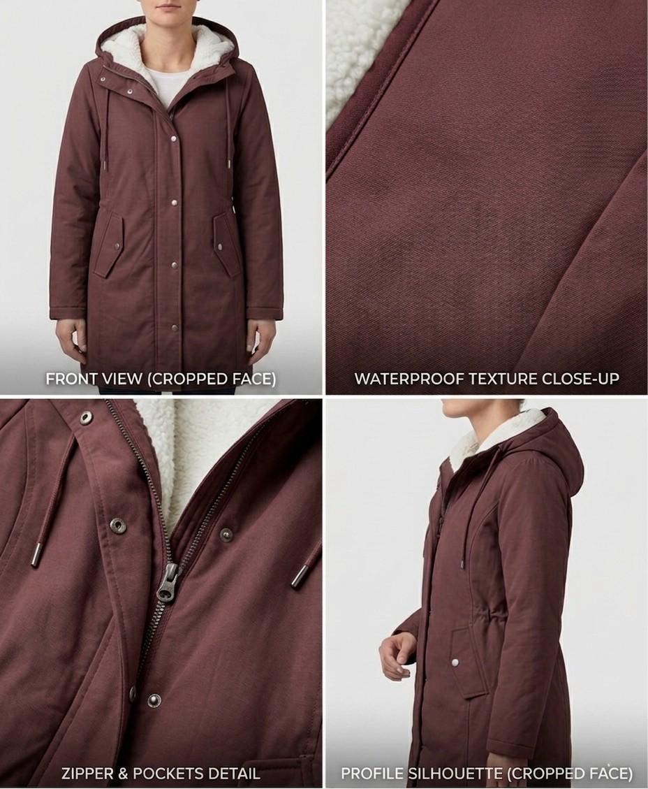 Marjorie™ | Cappotto Impermeabile con Capuccio e Confortevole