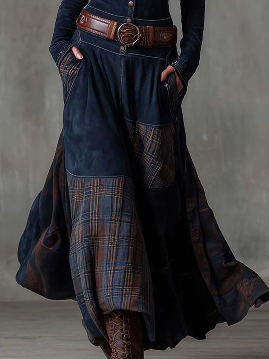 HELENA IVY | ABITO MAXI IN SUEDE PER LA NOTTE INVERNALE CON CINTURA