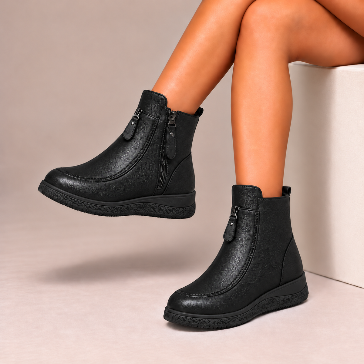 Marigold™ | Stivali Comfort con Fodera in Pile e Zip