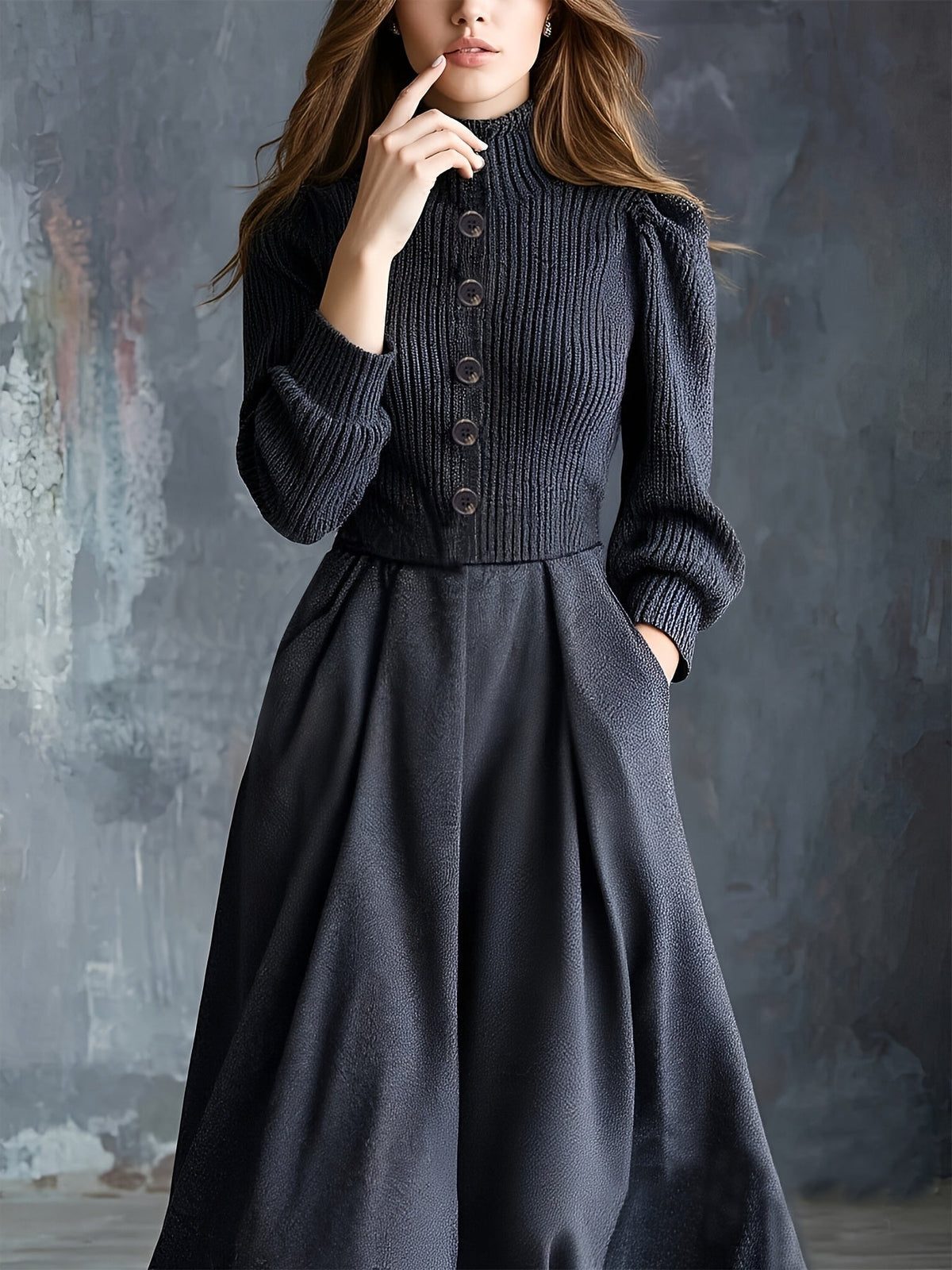 NOEL | ABITO INVERNALE VINTAGE CON TASCHINI
