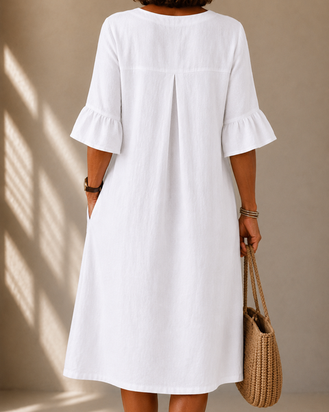 Audrey™ | Vestito a Bottoni