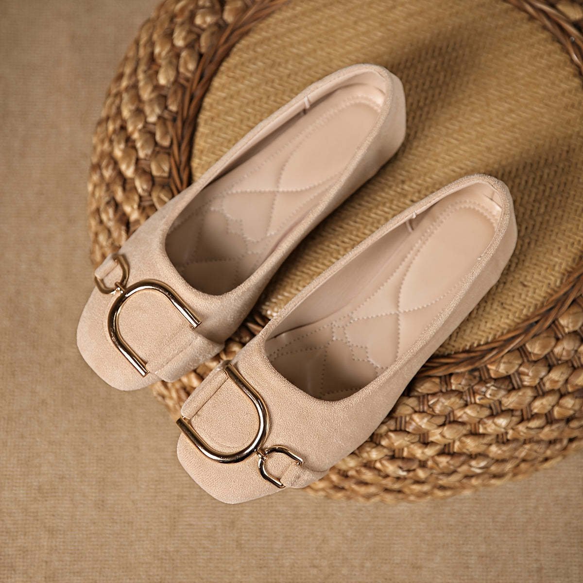Iris™ | Ballerine con punta quadrata e fibbia