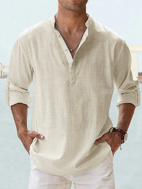 Lino — Camicia Estiva col Coreana