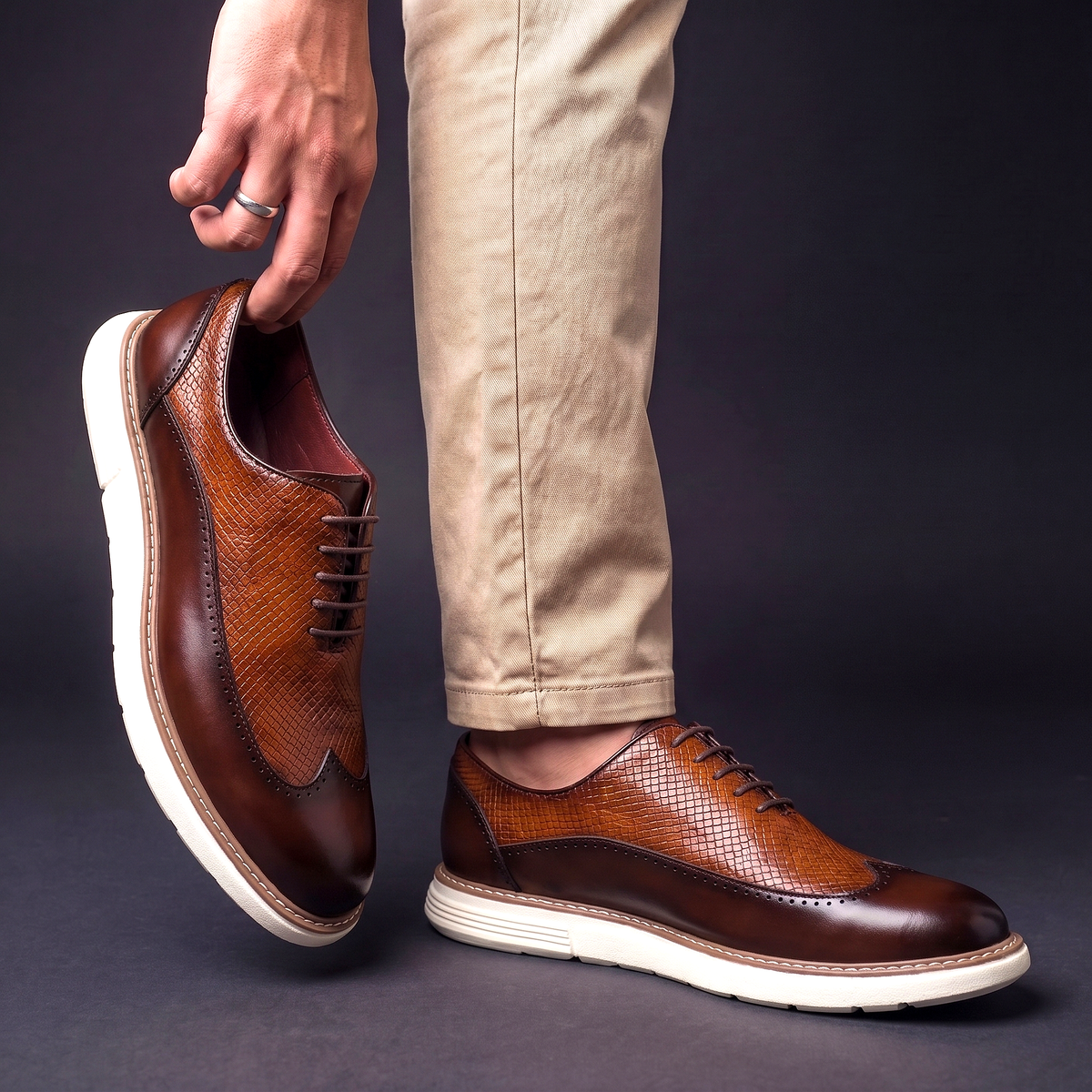 Oxfords in Pelle Rodger