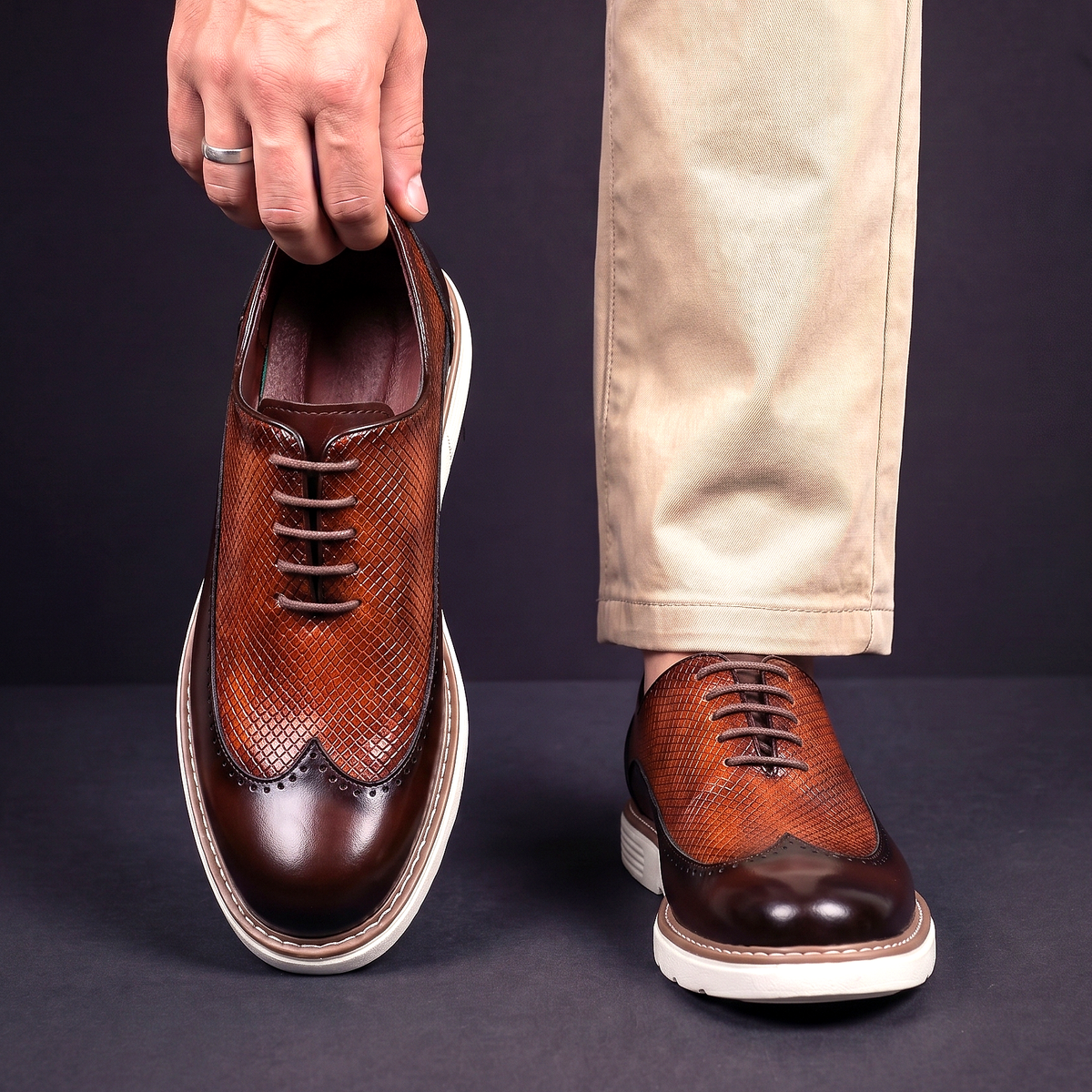 Oxfords in Pelle Rodger