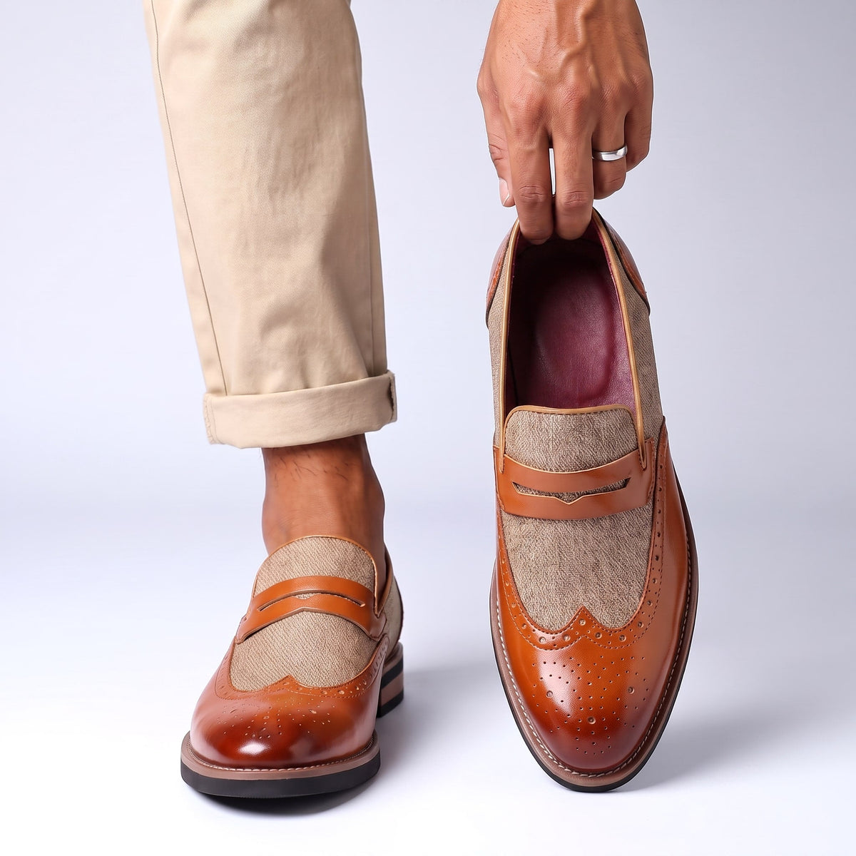 Mocassini Belvoir Wingtip