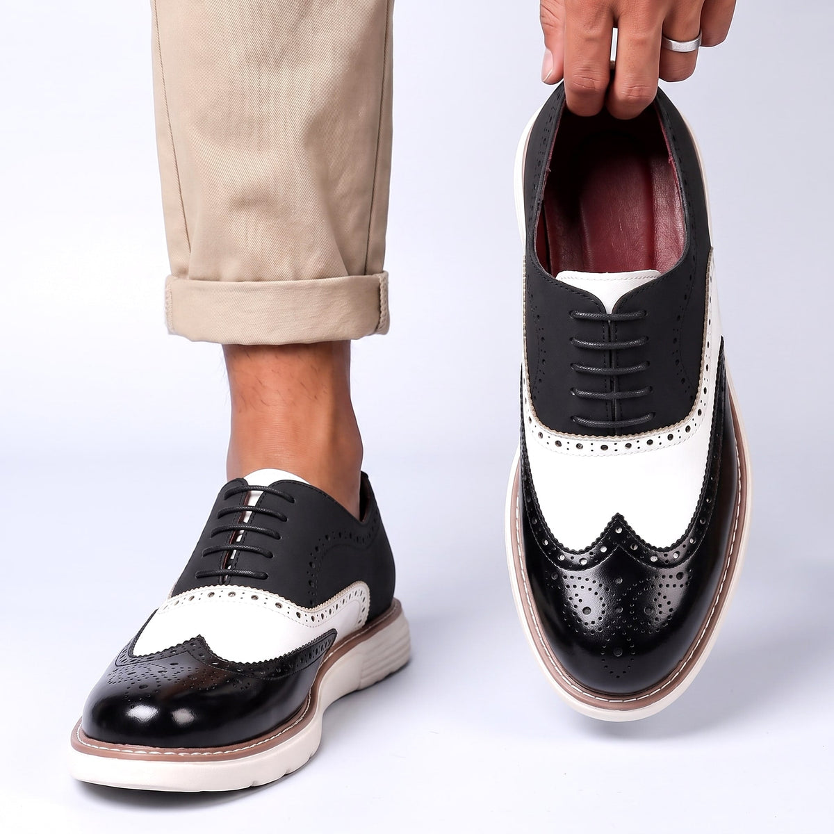 Raffaele | Oxford bicolore dal comfort moderno