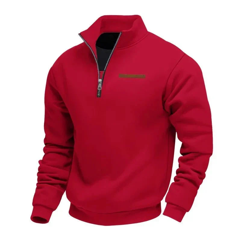 Pullover Nathaniel a Mezzo Zip