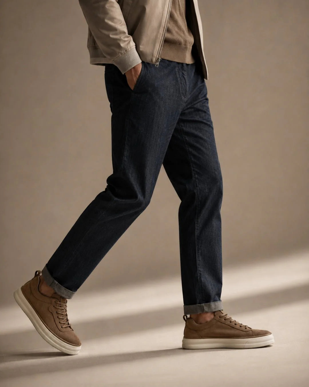 Valmere Low | Sneaker minimalista in pelle scamosciata