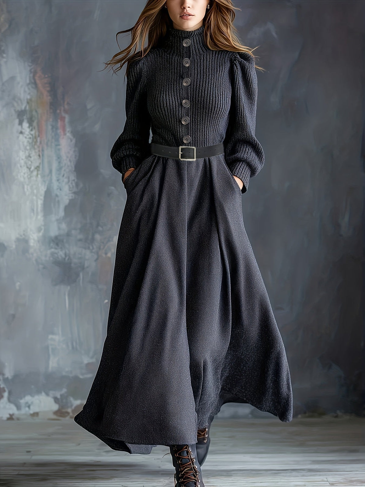 NOEL | ABITO INVERNALE VINTAGE CON TASCHINI