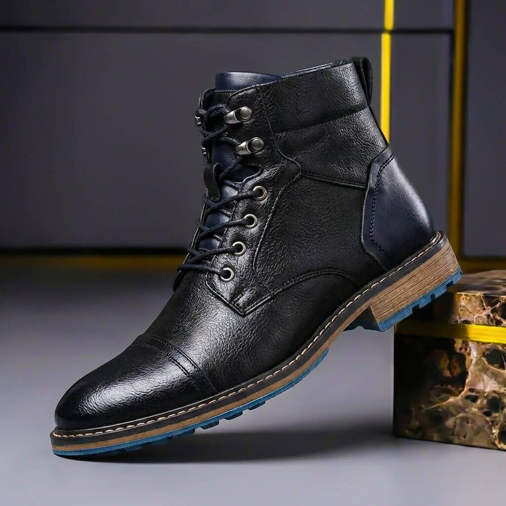 Stivali in Pelle Bicolore Jake