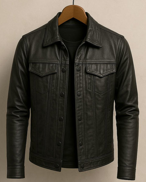 Giacca leggera in pelle