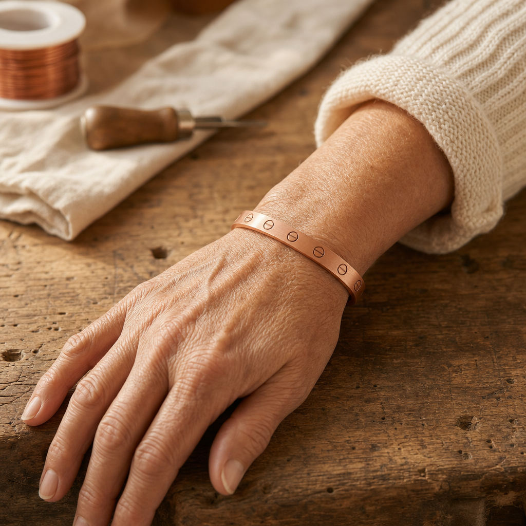 Bracciale in Rame a Bullone