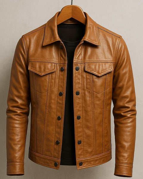 Giacca leggera in pelle