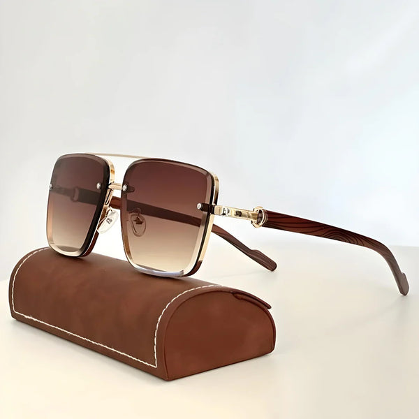 Marcello — Occhiali da Sole in Metallo e Legno