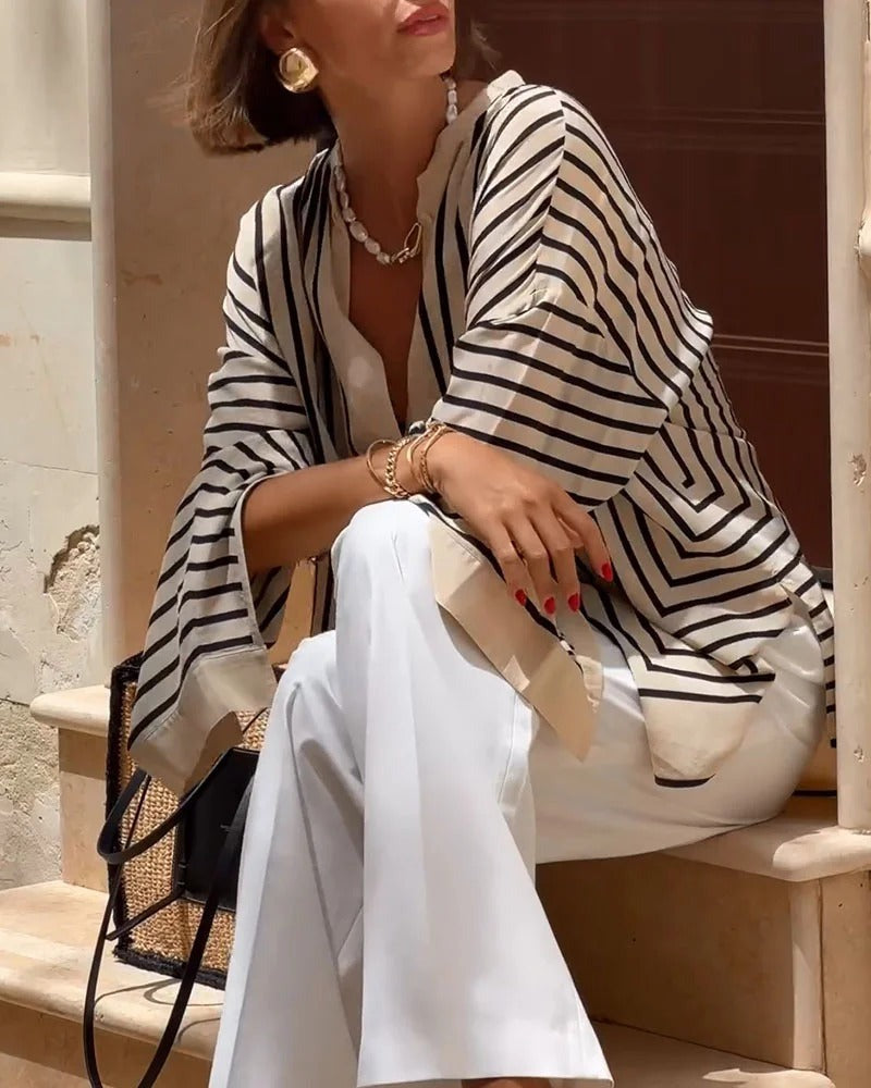 Camicia casual a righe