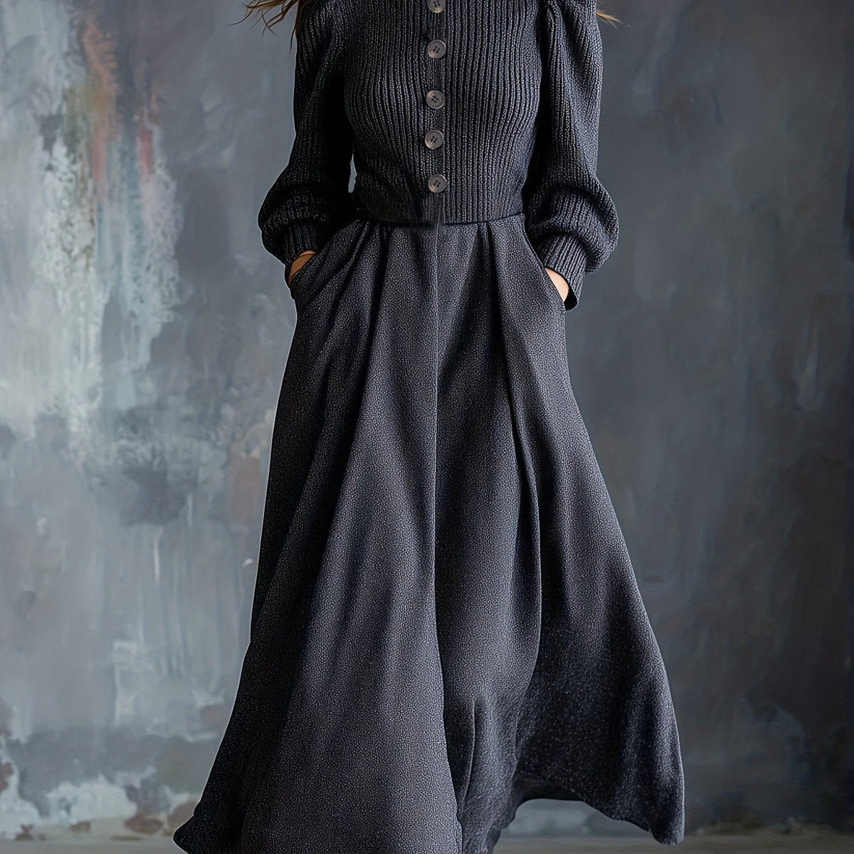 NOEL | ABITO INVERNALE VINTAGE CON TASCHINI