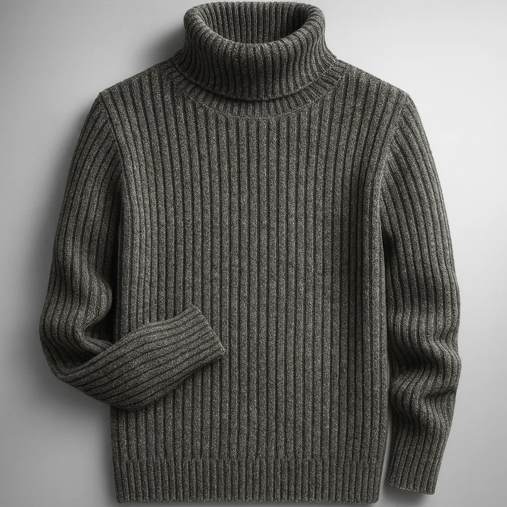 Maglione a Collo Alto in Lana Briar