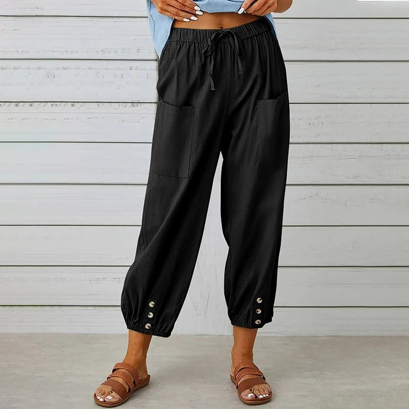 Pantaloni in Lino Capri