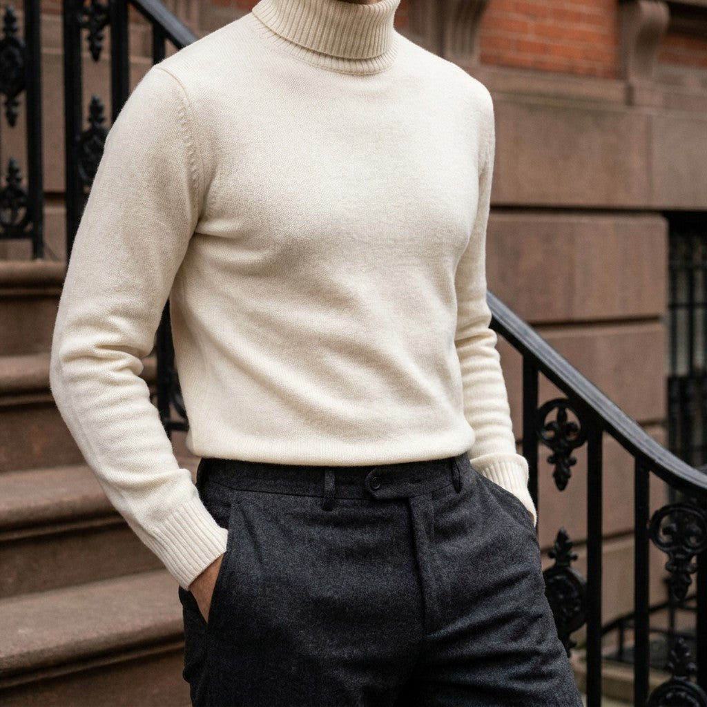 Maglione Dolcevita Matteo in Lana Merino