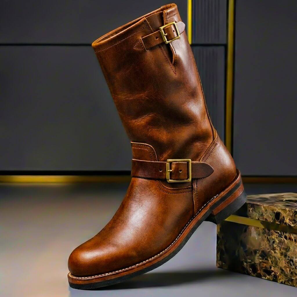 Stivali Vintage in Pelle Bancroft