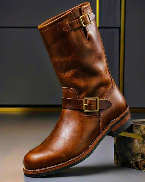 Stivali Vintage in Pelle Bancroft