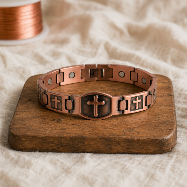 Bracciale in Rame Incrociato