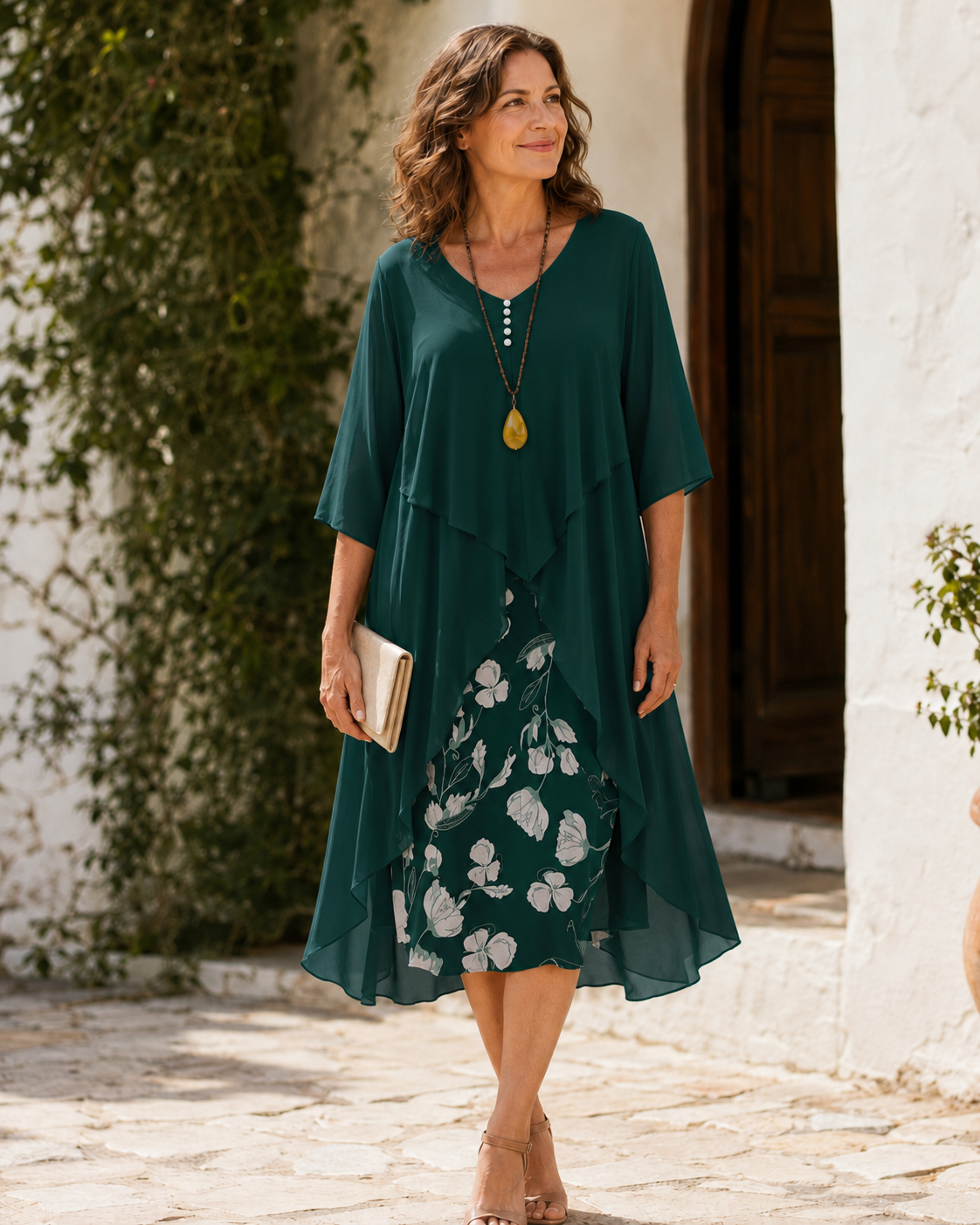 Odette | Abito Maxi Stratificato