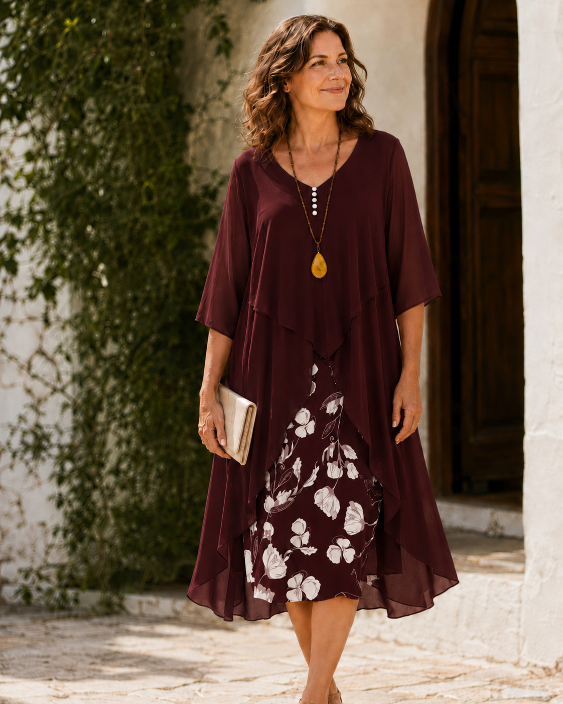 Odette | Abito Maxi Stratificato