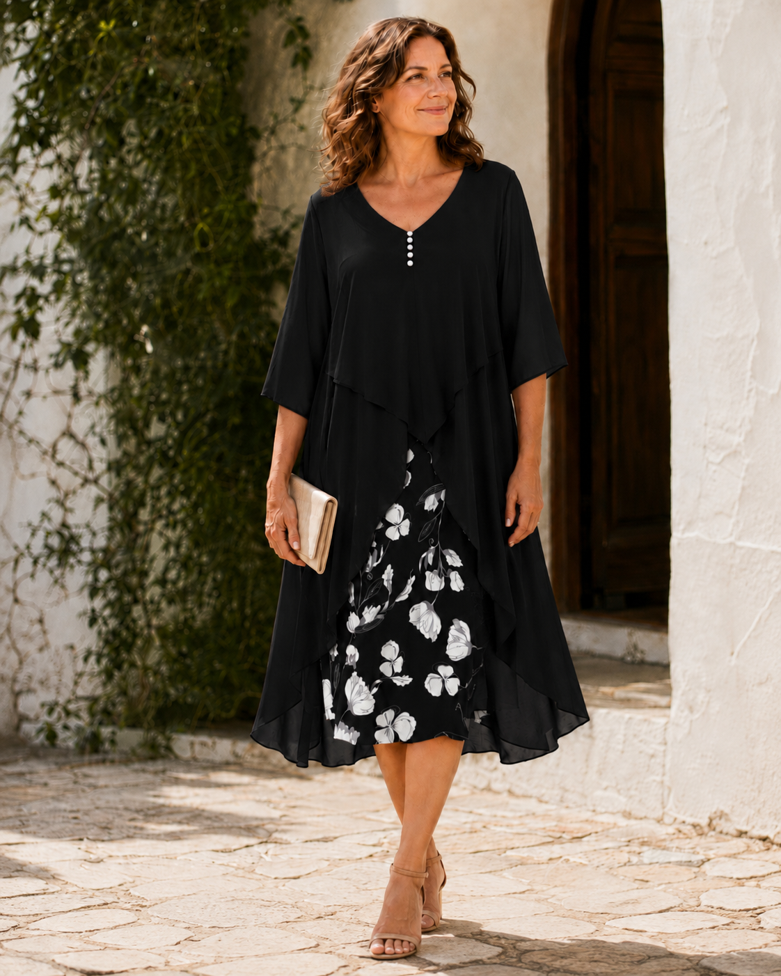 Odette | Abito Maxi Stratificato