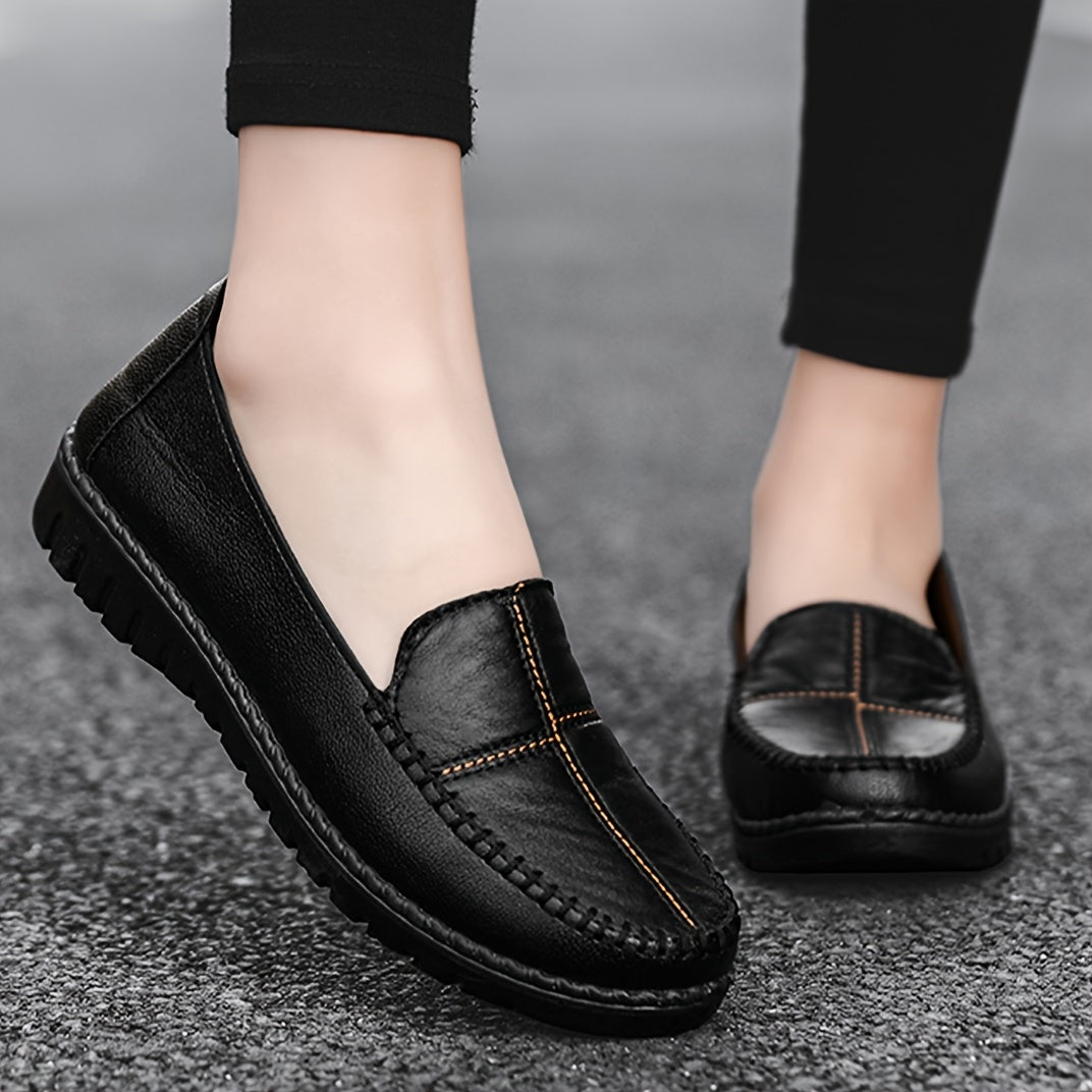 Edith™ | Mocassini Confortevoli Cuciti