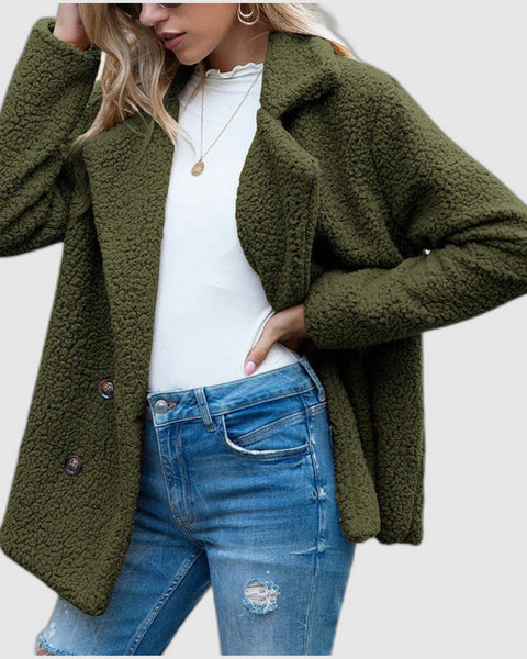 Delia | Cappotto Teddy con Colletto