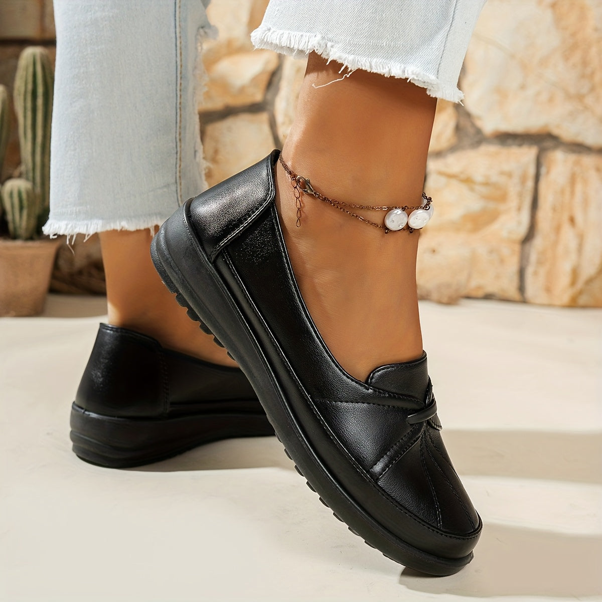 Prudence™ | Mocassini Comfort con Dettaglio a Nodo
