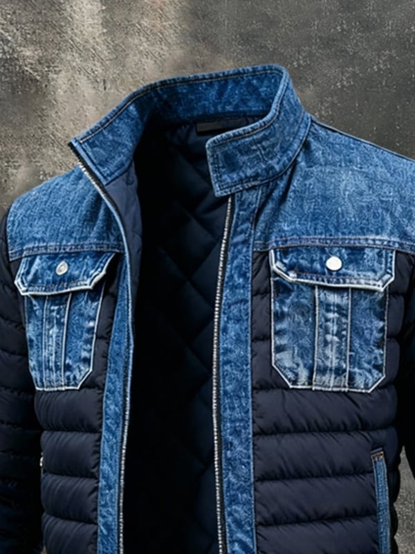 Fabian | Piumino Denim Blu