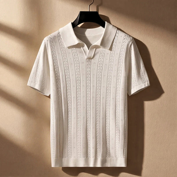 Polo in Seta Ghiacciata Carlo Cruz
