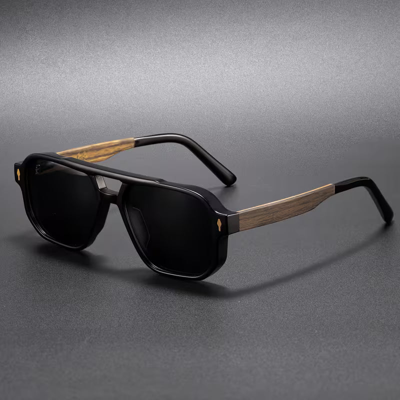 Vittorio — Occhiali da Sole in Acetato e Legno