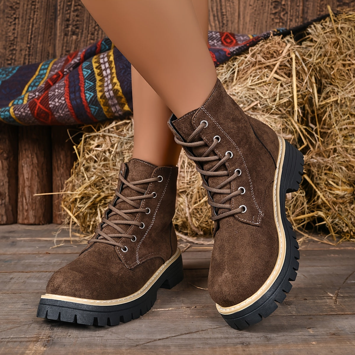 Juniper™ | Stivali con Tacco in Finta Pelle Suede