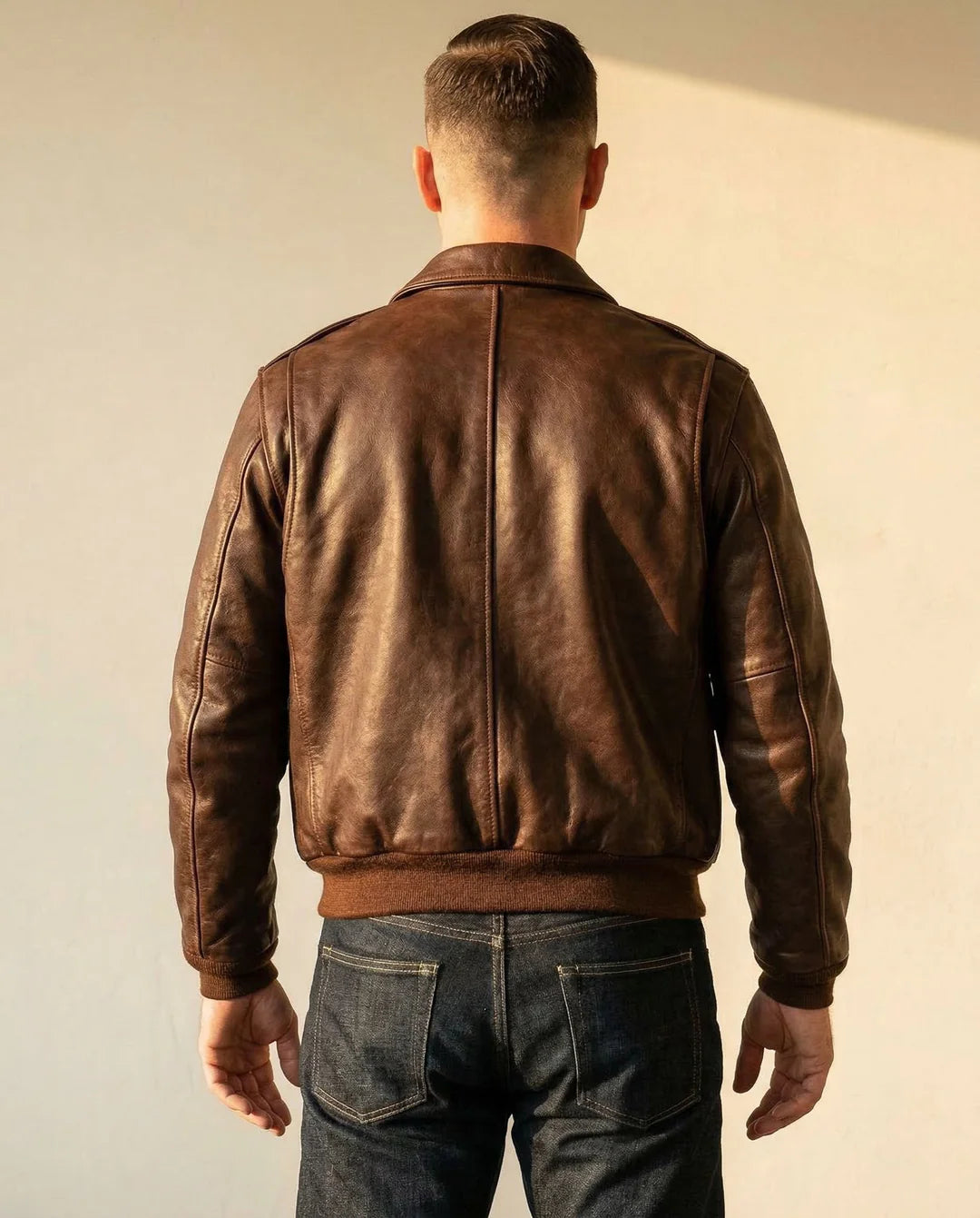 Leonardo — Giacca in Pelle Aviator