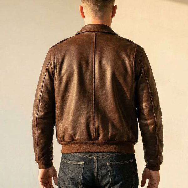 Leonardo — Giacca in Pelle Aviator