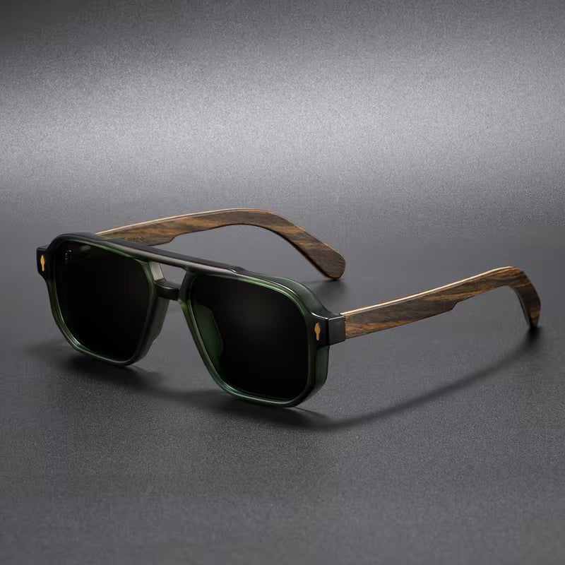 Vittorio — Occhiali da Sole in Acetato e Legno