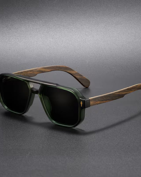 Vittorio — Occhiali da Sole in Acetato e Legno