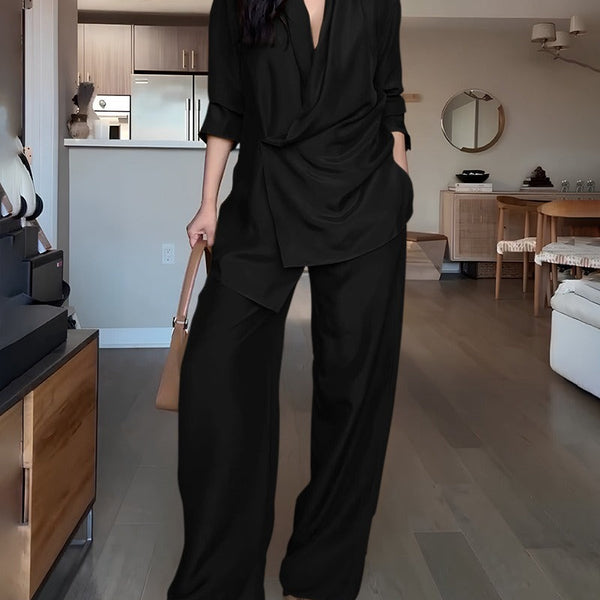 Completo trendy in due pezzi camicia e pantaloni