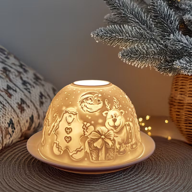 Amici di Natale | Portacandela in Porcellana