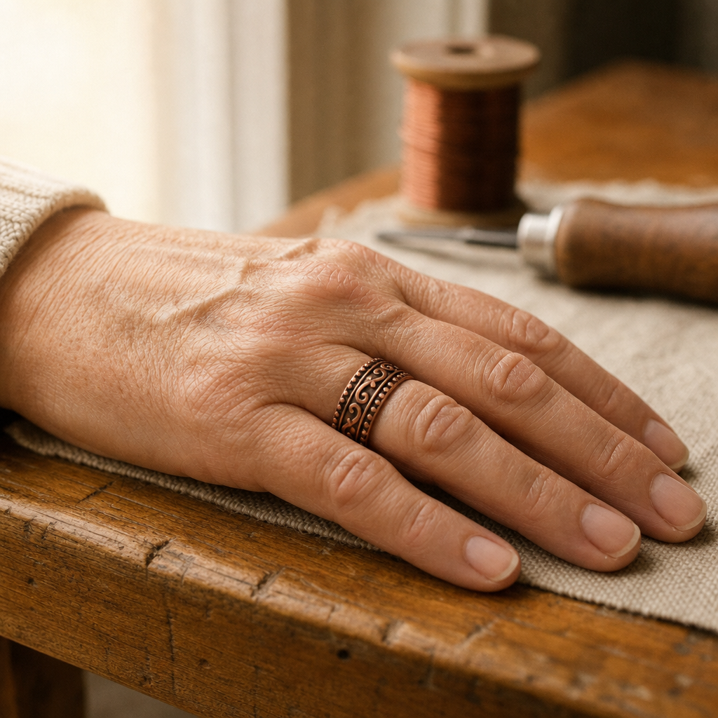 Anello in Rame Fern