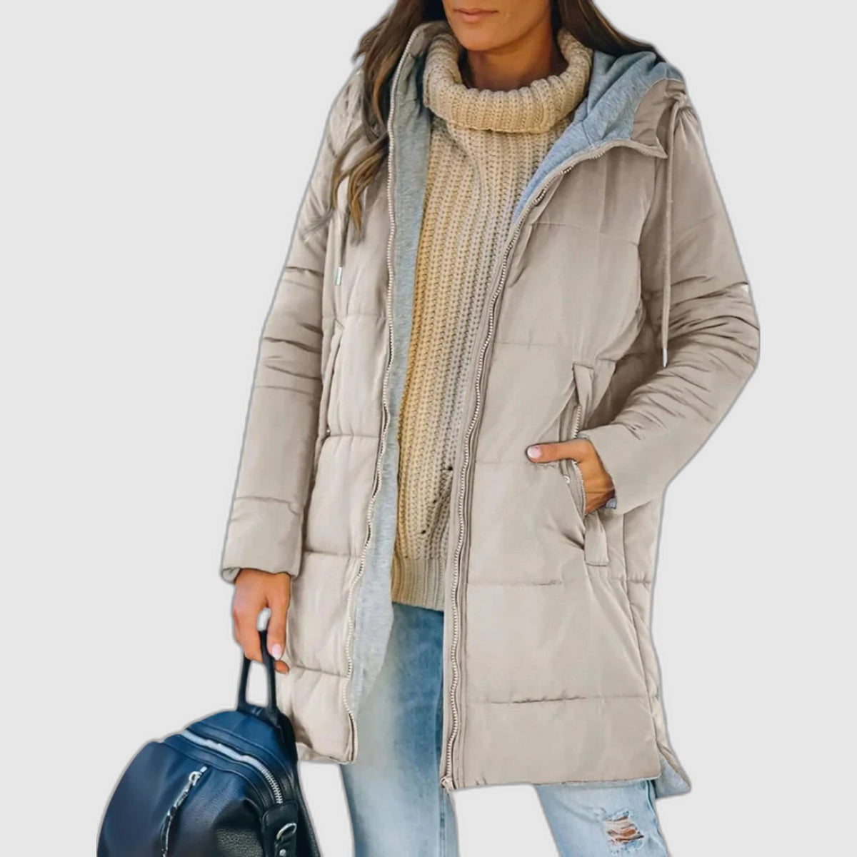Flavia | Piumino con Cappuccio Casual
