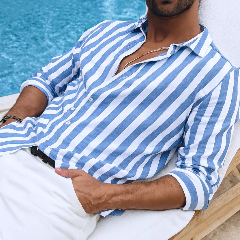 Camicia a Righe Estiva – Vestibilità Rilassata