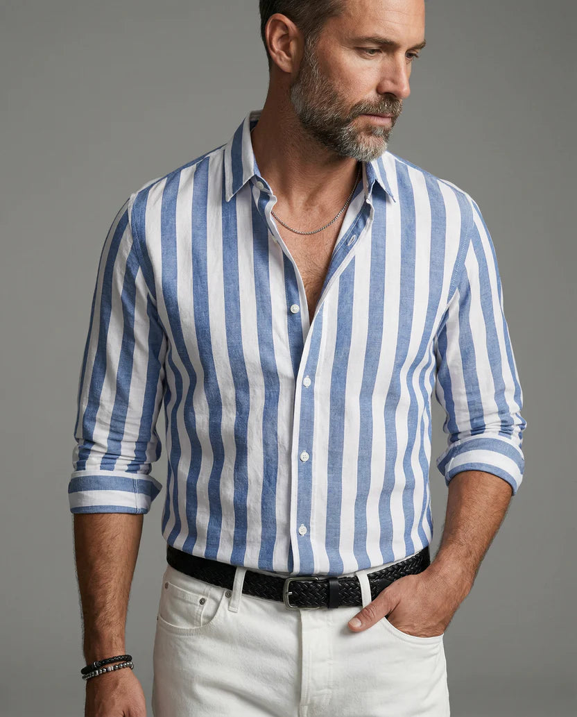 Camicia a Righe Estiva – Vestibilità Rilassata