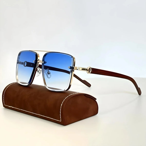 Marcello — Occhiali da Sole in Metallo e Legno