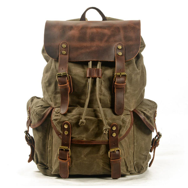 Zaino in Pelle Canvas