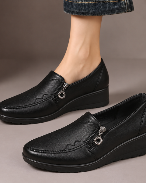 Harriet™ | Mocassini con zip laterale e tacco